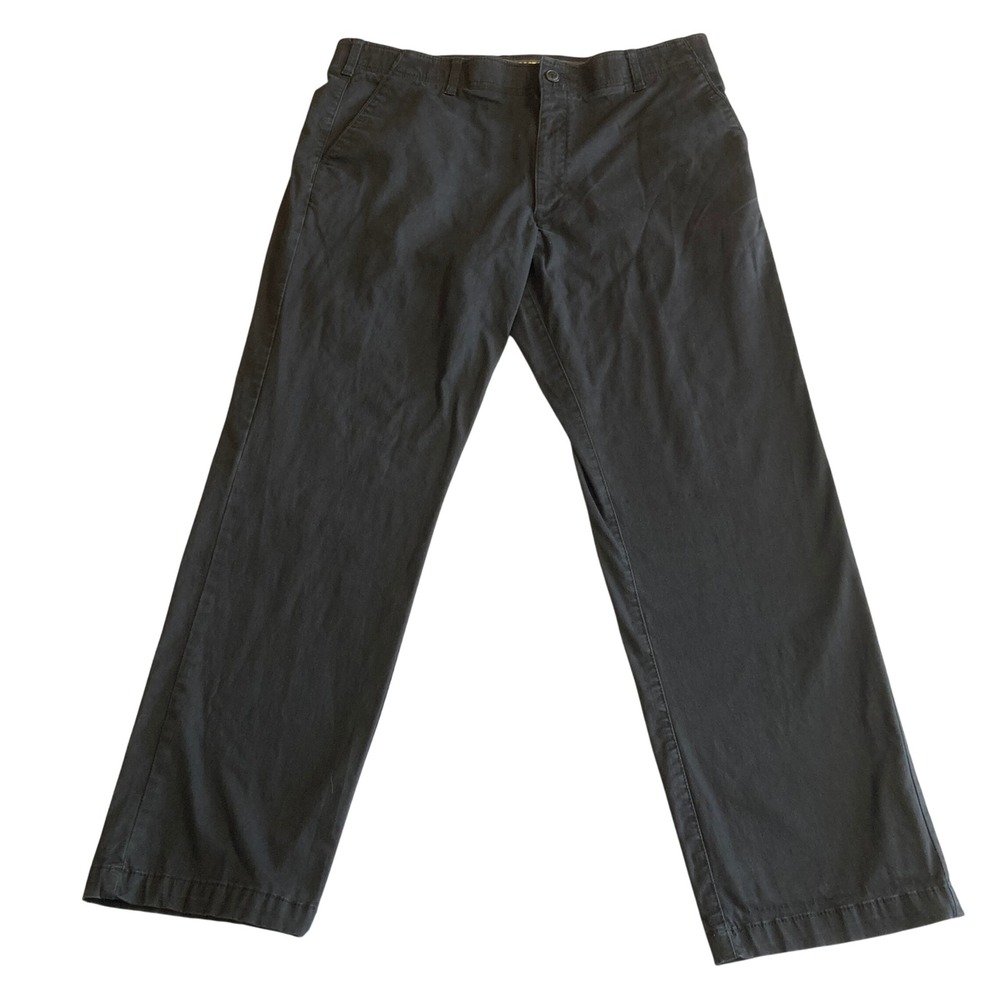 Lee X-Treme Comfort‎ Mens Black Chino Pants Straight Leg 40x32 4273501
